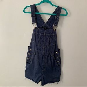 Vintage Short Overalls Denim Jeans No Boundaries